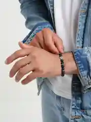 Угольный браслет унисекс