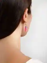 Аметистовый серьги с блестящими мармеладными мишками