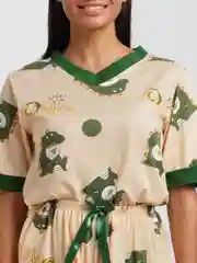 Зеленый пижама,домашний комлект шорты и футболка