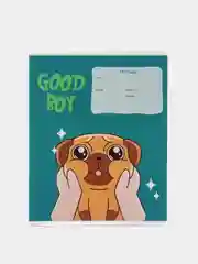 Тетрадь 12 л., клетка "Good boy", набор 4 штуки