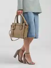 Бежевый сумка женская, большая, 3 цвета, экокожа