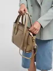 Бежевый сумка женская, большая, 3 цвета, экокожа