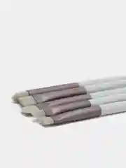 Бирюзовый набор кистей для макияжа, в чехле, 8 штук