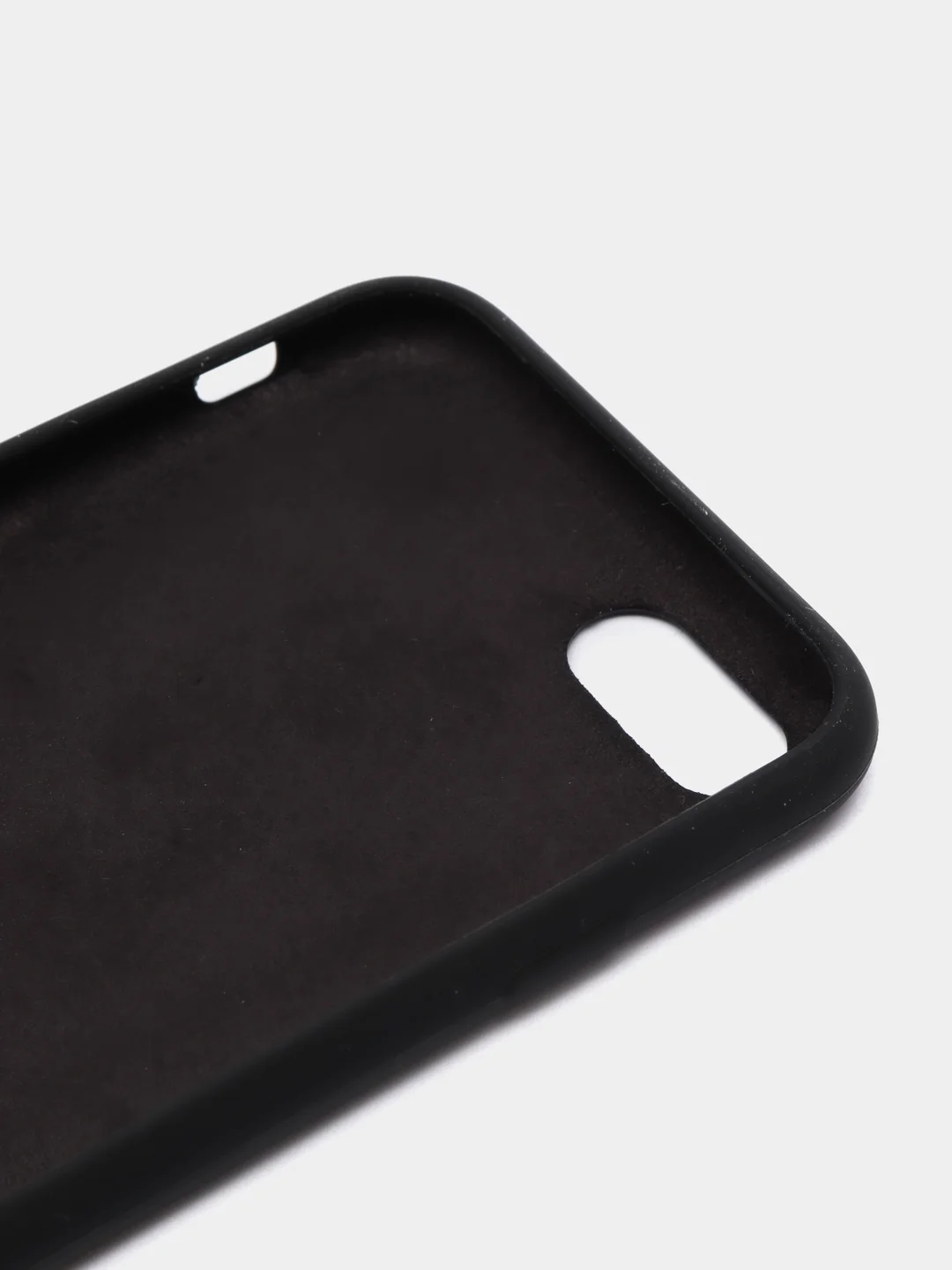 Черный чехол Silicone Case для iPhone