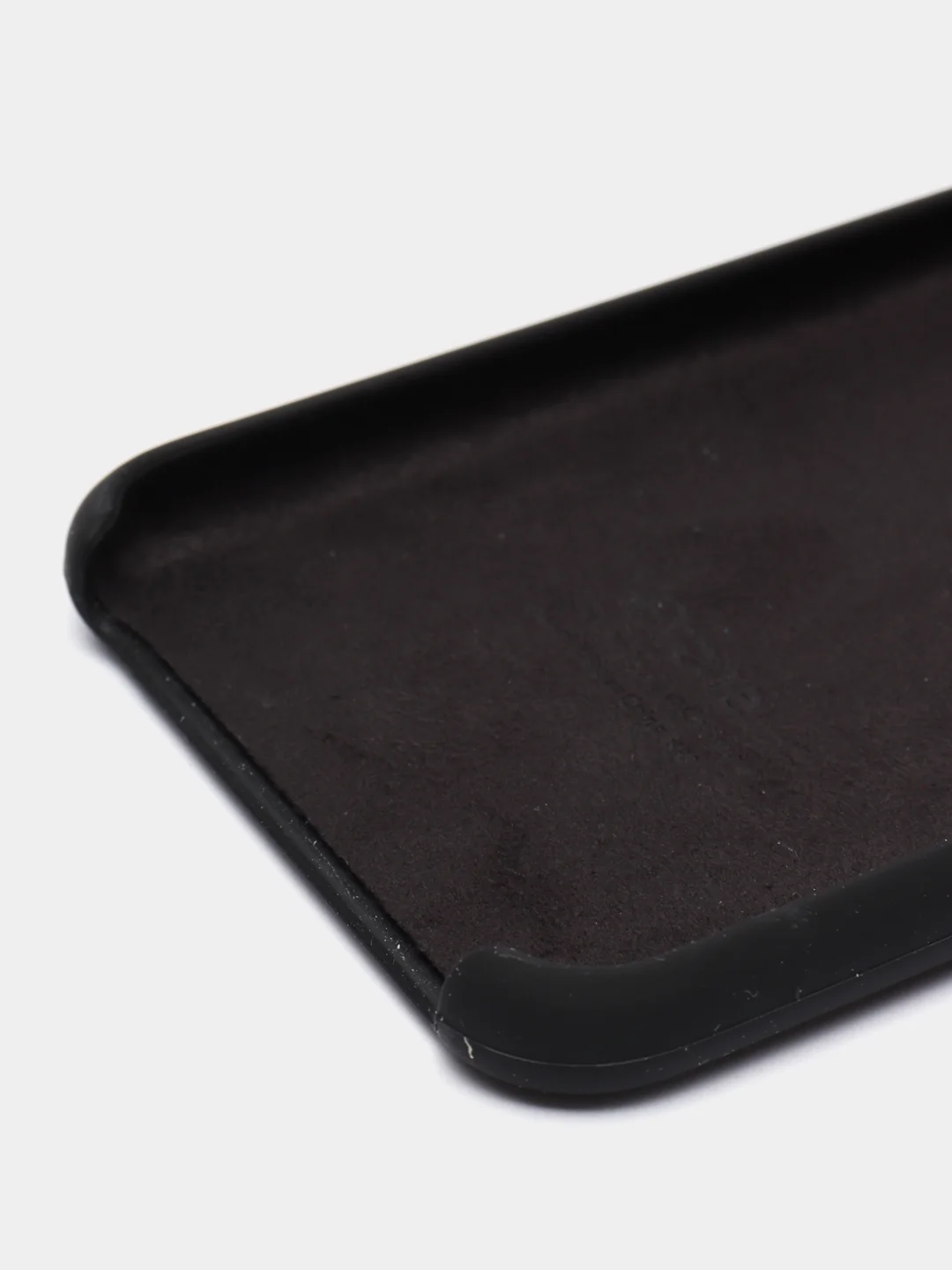 Черный чехол Silicone Case для iPhone
