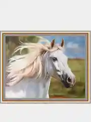 Алмазная мозаика на подрамнике, 40*50 см, "Лошади"