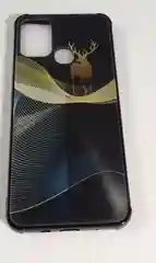 Тёмно-коричневый чехол для Infinix Hot 11 play, Hot 10 play с рисунком