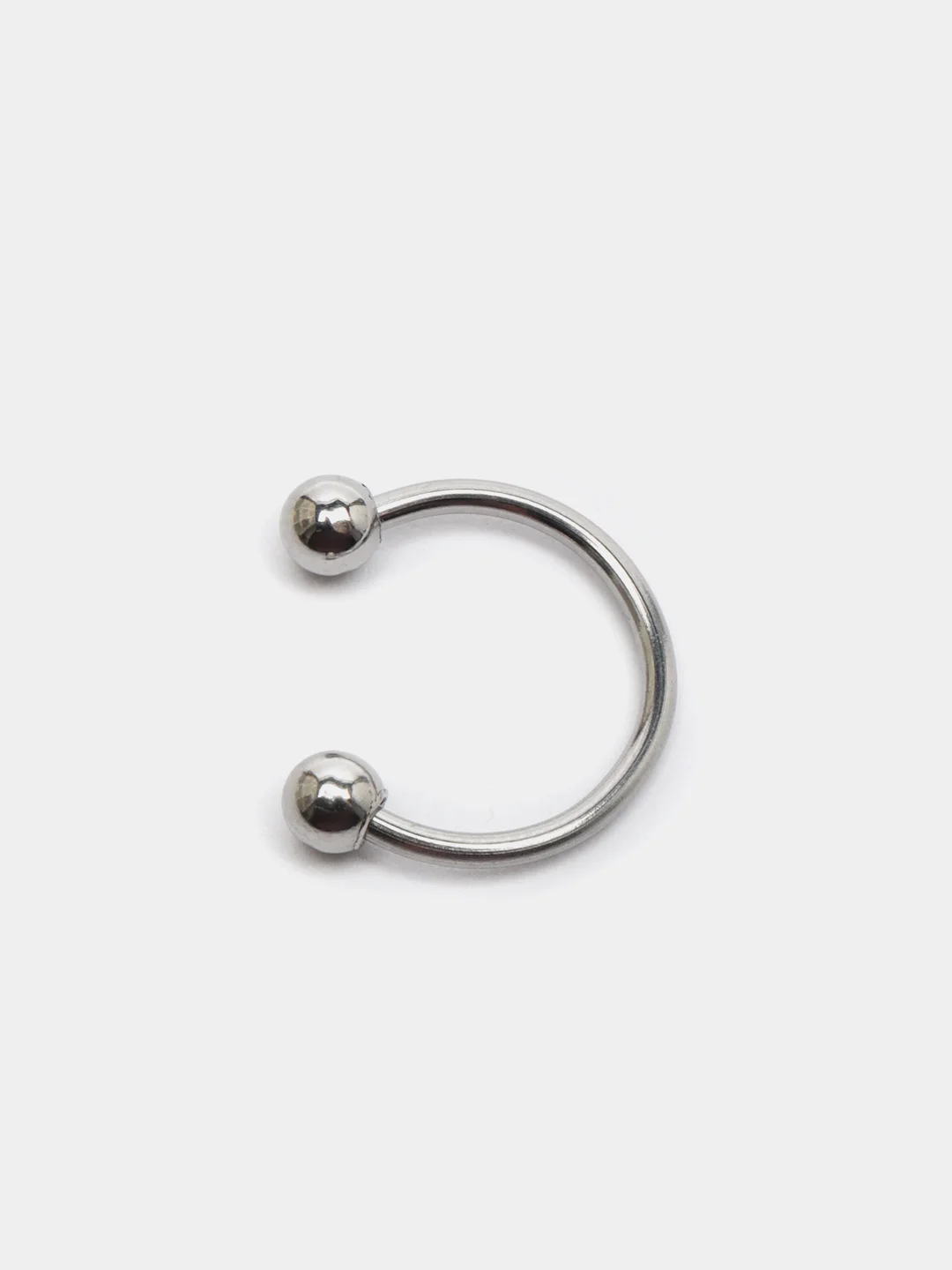 Серебряный пирсинг циркуляр, 1,2 х 10 х 3