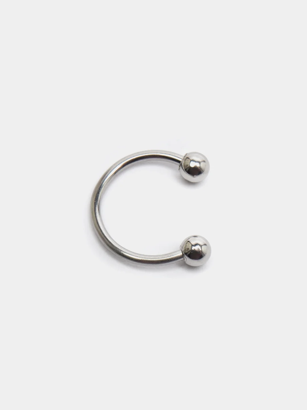 Серебряный пирсинг циркуляр, 1,2 х 10 х 3