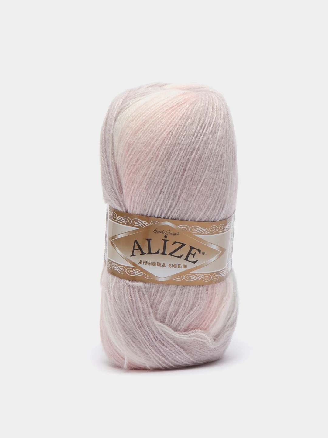 Бежевый пряжа Ангора Голд Батик Angora Gold Batik Alize 20% Шерсть 80% Акрил 100г 550м