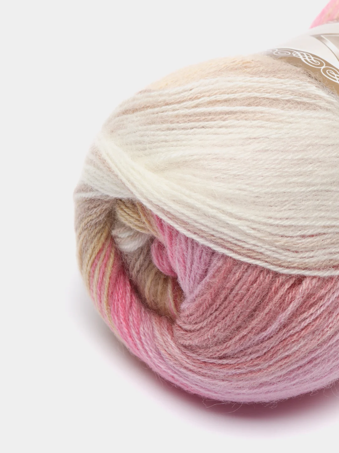 Кораллово-розовый пряжа Ангора Голд Батик Angora Gold Batik Alize 20% Шерсть 80% Акрил 100г 550м