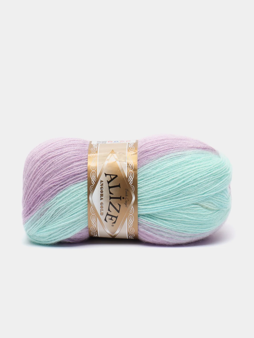 Бирюзовый пряжа Ангора Голд Батик Angora Gold Batik Alize 20% Шерсть 80% Акрил 100г 550м