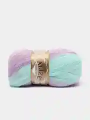 Бирюзовый пряжа Ангора Голд Батик Angora Gold Batik Alize 20% Шерсть 80% Акрил 100г 550м
