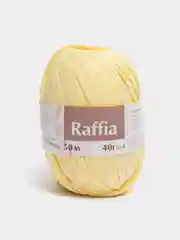 Светло-жёлтый пряжа Рафия 40г 50 м Raffia Переработанные листья пальмы "Рафия"-100%