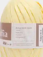Светло-жёлтый пряжа Рафия 40г 50 м Raffia Переработанные листья пальмы "Рафия"-100%