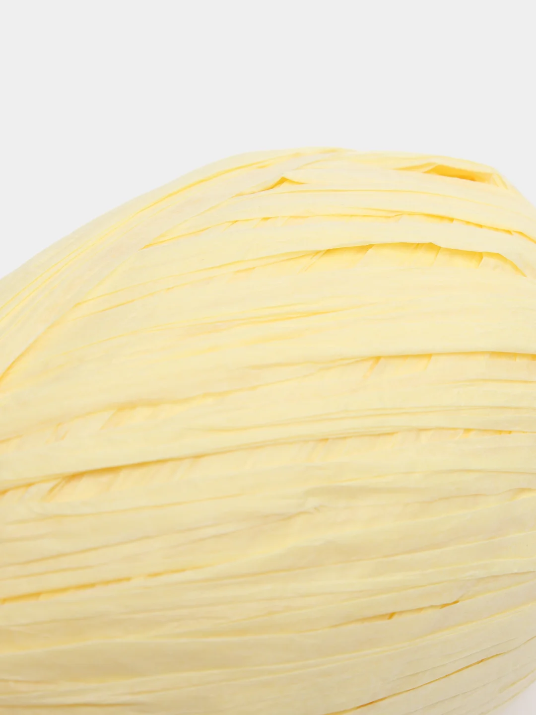 Светло-жёлтый пряжа Рафия 40г 50 м Raffia Переработанные листья пальмы "Рафия"-100%