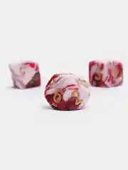 Красный кубики-дайсы игральные для Dungeons and Dragons (ДнД), набор из 7 штук