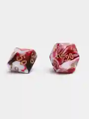 Красный кубики-дайсы игральные для Dungeons and Dragons (ДнД), набор из 7 штук