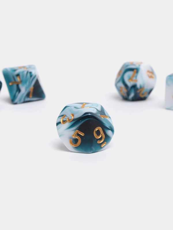 Кубики-дайсы игральные для Dungeons and Dragons (ДнД), набор из 7 штук