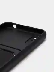 Черный чехол Xiaomi Redmi 9A, Сяоми Редми 9А, силиконовый, с карманом для карты