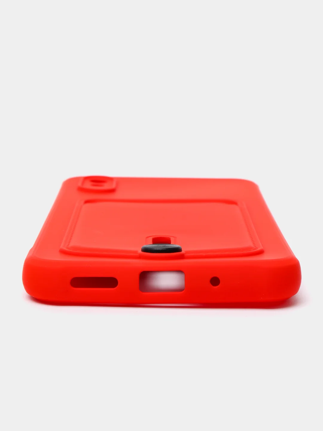 Красный чехол Xiaomi Redmi 9A, Сяоми Редми 9А, силиконовый, с карманом для карты