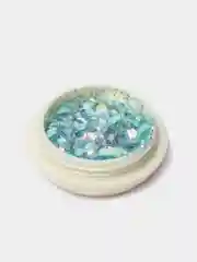 Бирюзовый блестки для ногтей, голография, шестигранники, 8 цветов