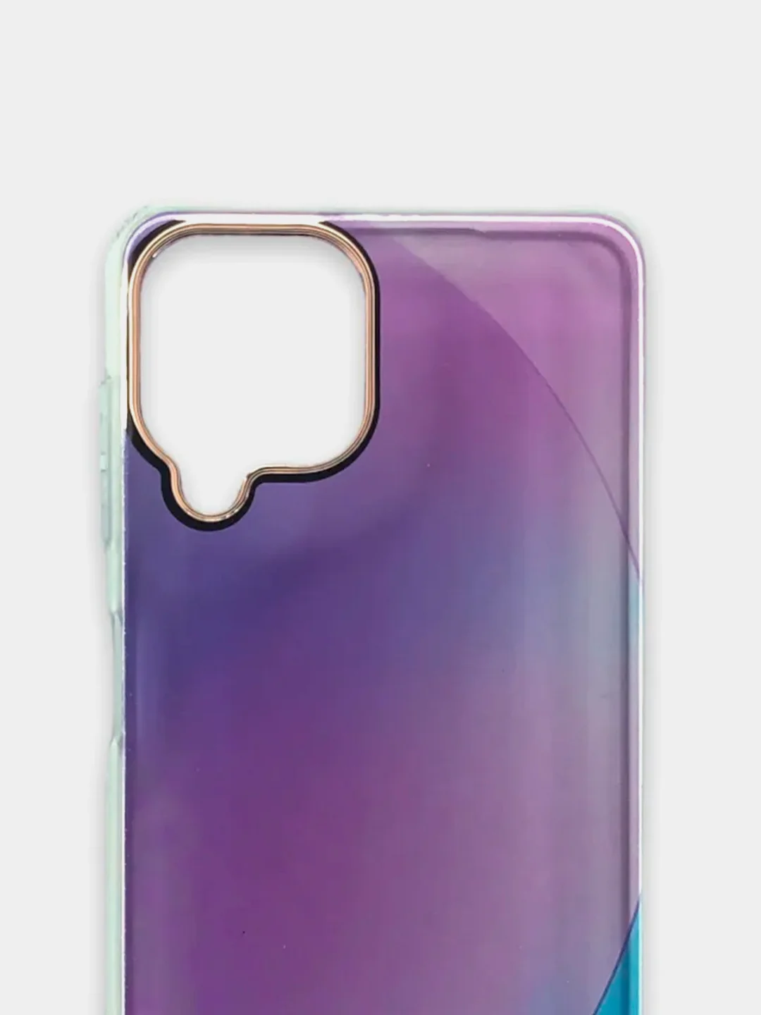 Аметистовый чехол прозрачный с рисунком Samsung Galaxy A22 4G, M22, M32, Самсунг Галакси А22, М22, М32