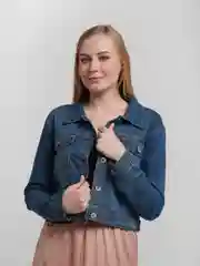 Синий джинсовка женская классическая