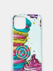Белый чехол Samsung Galaxy A03, Самсунг Галакси А03 силиконовый с рисунком