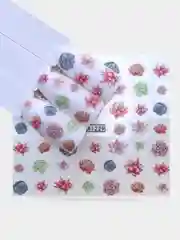 Серый меланж слайдеры для дизайна ногтей