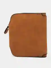 Бронзовый женский кошелек Mini из замшевой экокожи