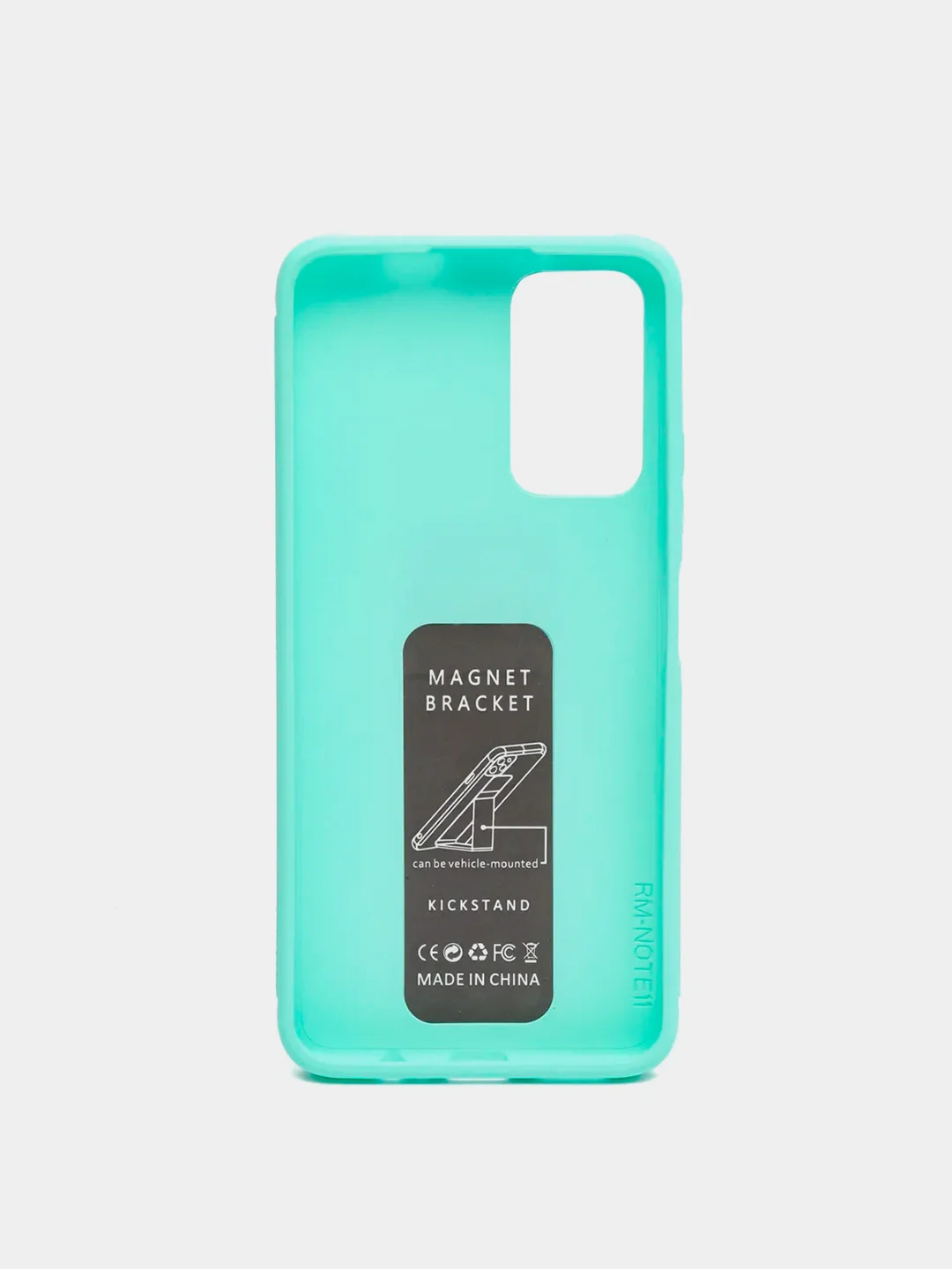 Бирюзовый чехол Xiaomi Redmi Note 11 4G, 11S, Редми Нот 11 4G, 11C силиконовый под кожу с подставкой