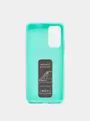 Бирюзовый чехол Xiaomi Redmi Note 11 4G, 11S, Редми Нот 11 4G, 11C силиконовый под кожу с подставкой
