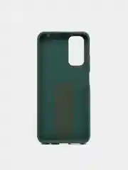 Зеленый чехол Xiaomi Redmi Note 11 4G, 11S, Редми Нот 11 4G, 11C силиконовый под кожу с подставкой