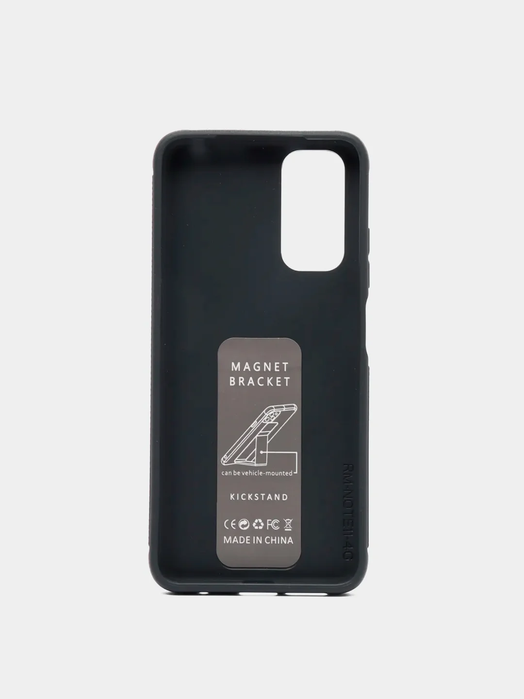 Темно-синий чехол Xiaomi Redmi Note 11 4G, 11S, Редми Нот 11 4G, 11C силиконовый под кожу с подставкой