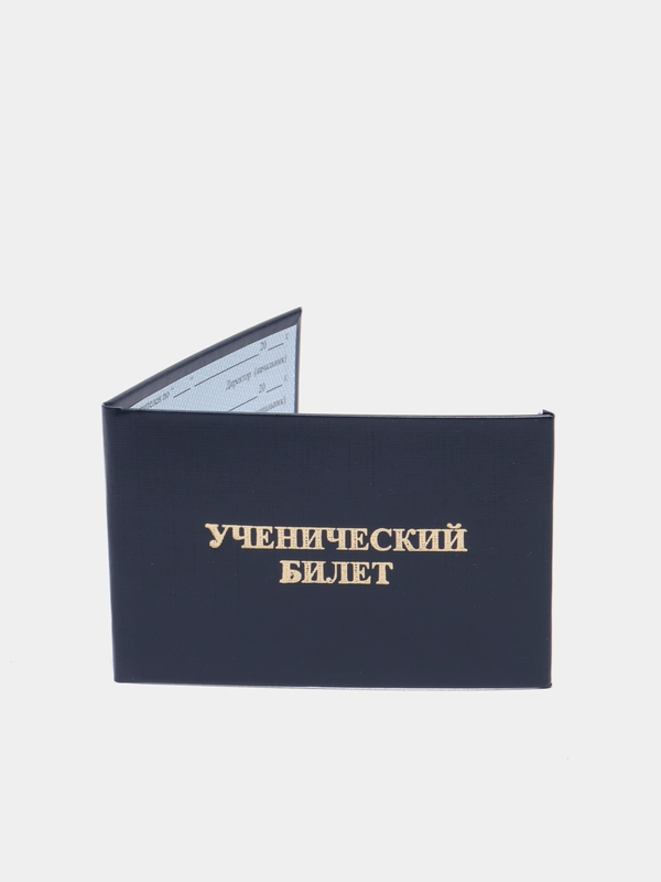 Ученический билет бланк, синий