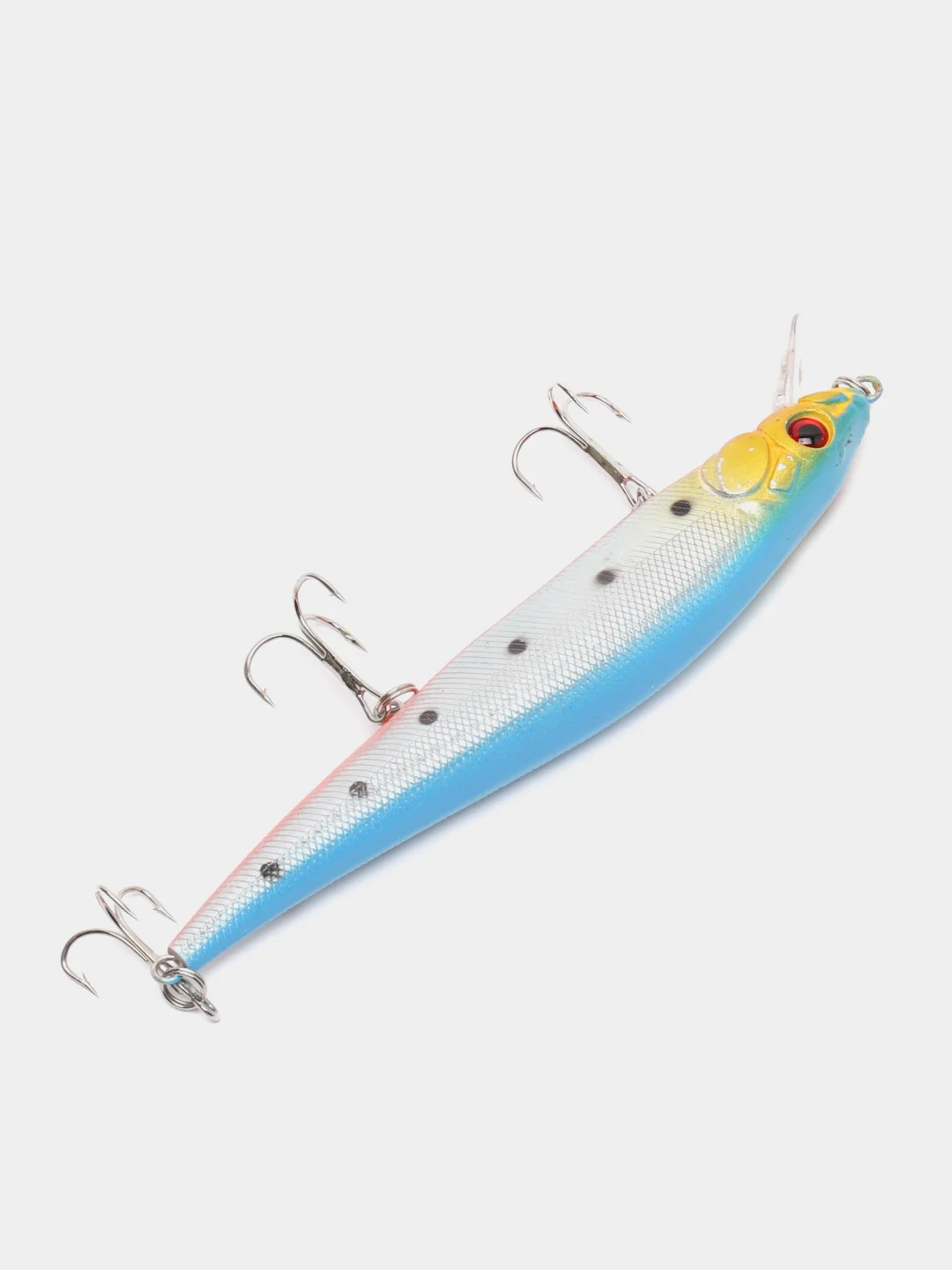 Синий воблер минноу "Хищник" / 5 цветов / 14 cm / 23 g / Разловлен