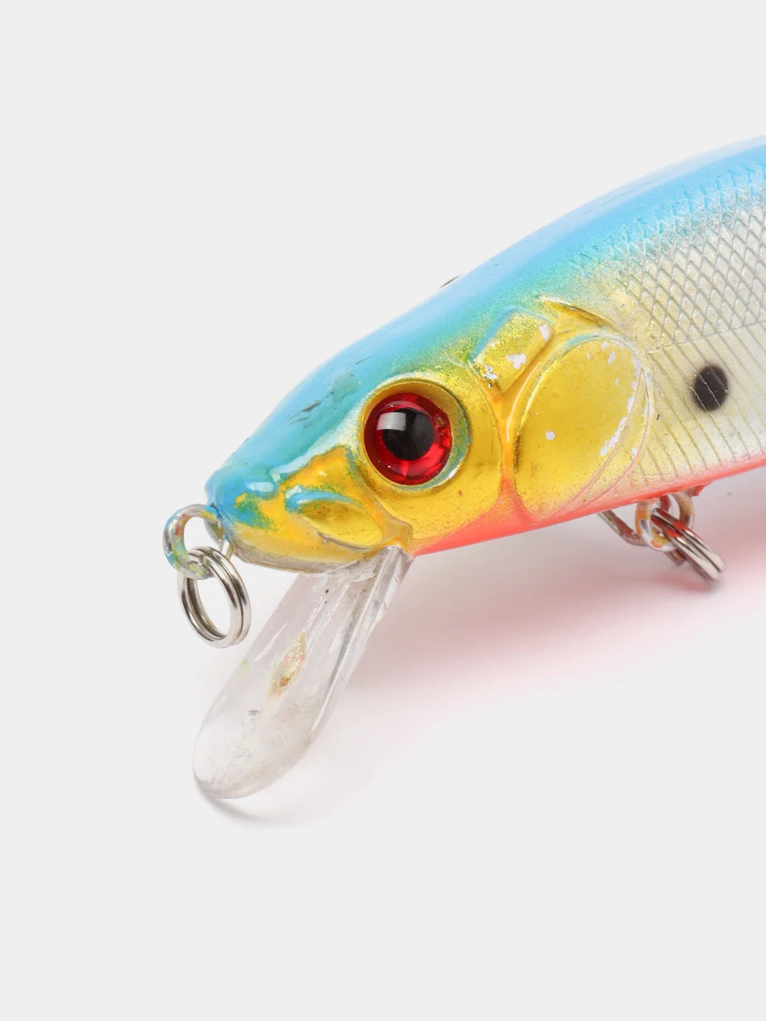 Синий воблер минноу "Хищник" / 5 цветов / 14 cm / 23 g / Разловлен