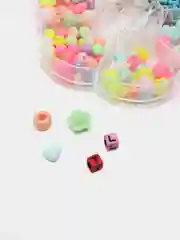 Розовый набор бусин для создания украшений