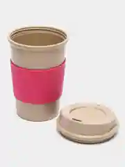 Розовый стакан дорожный Husks Ware, для чая и кофе, 500 мл