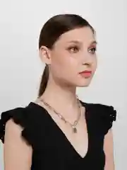 Серый ожереье на шею/ЦепочкаЧокер на шею/Цепочка ожерелье с подвеской/Ожерелье с подвеской