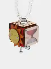 Красный бизикубик Мини NOVA Toys/ Развивающие игрушки/ Деревянные для малышей / Дорожный Бизиборд