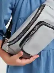 Серый поясная сумка