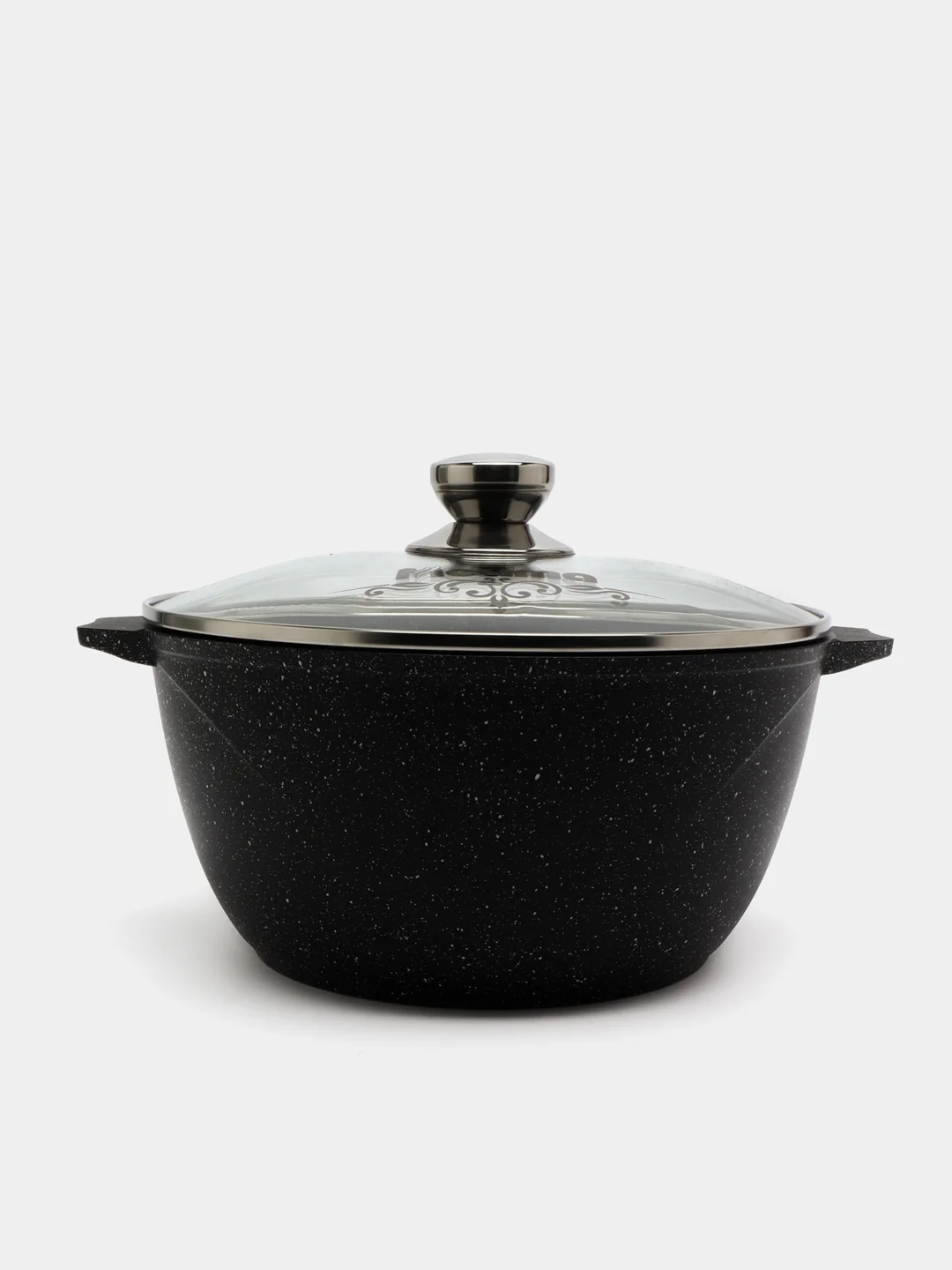 Кастрюля 5л, Мечта литая, толстостенная, с крышкой, покрытие Granit black, 5 л
