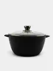 Кастрюля 5л, Мечта литая, толстостенная, с крышкой, покрытие Granit black, 5 л
