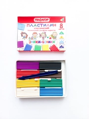 Пластилин классический, 8 цветов