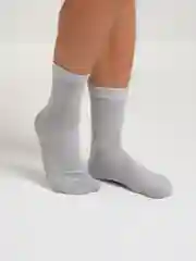 Серый меланж мужские однотонные носки