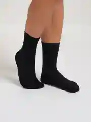 Черный мужские однотонные носки