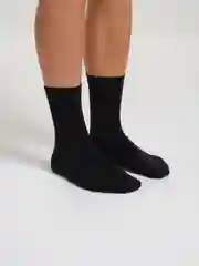 Черный мужские однотонные носки