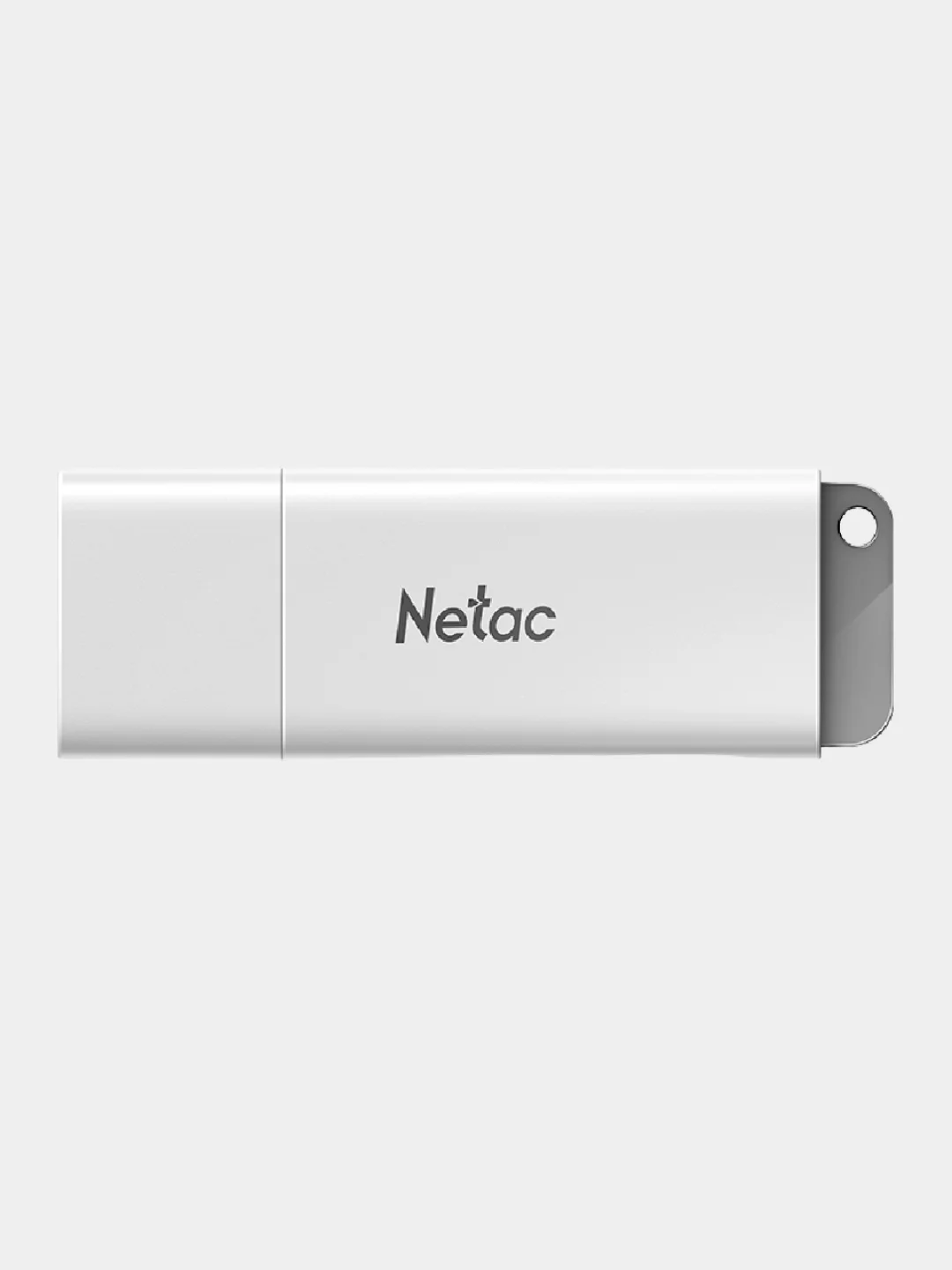 Белый флеш-накопитель USB Netac U185, USB 2.0, LED-индикатор, 8/16/32/64/128Gb
